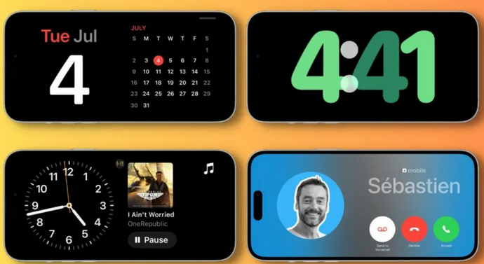 广州苹果手机维修分享iOS17横屏充电待机显示有什么好处 