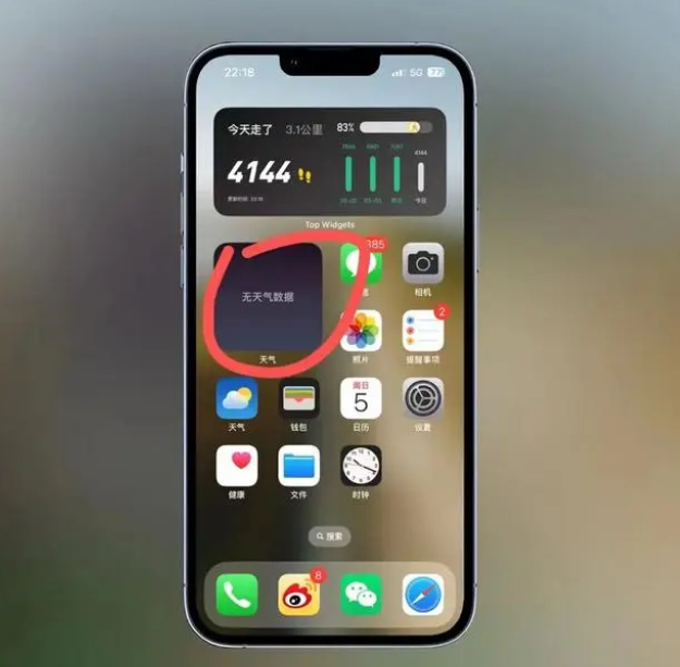广州苹果手机维修分享:iOS16主屏幕天气小组件无法正常工作怎么办？ 