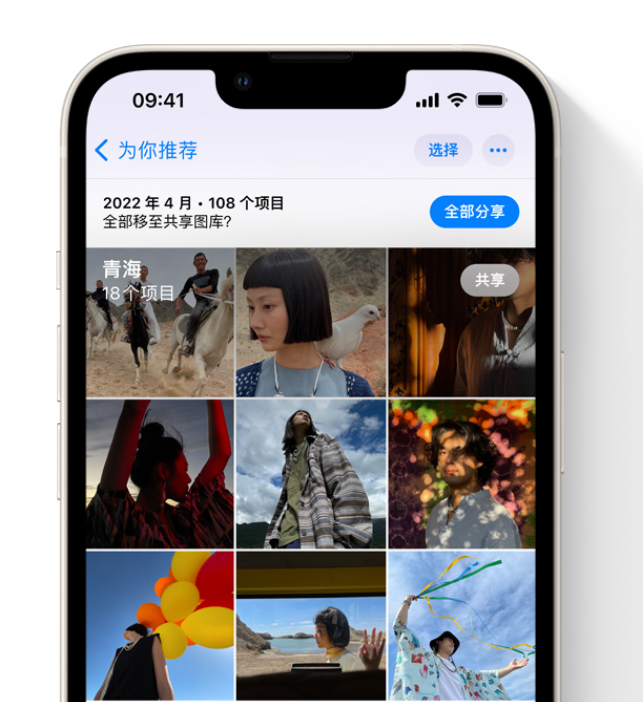 广州苹果维修网点分享在 iPhone 上使用共享图库 